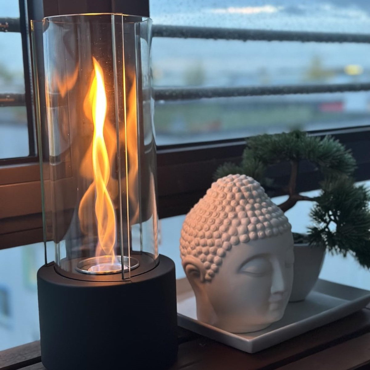Cera | Glass & Metal Candle Holder