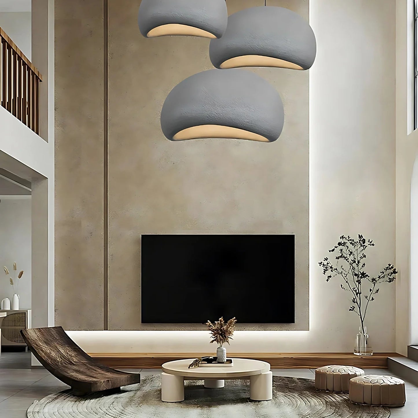 Wabi Sabi | Fiberglass Pendant Light - Lightweight