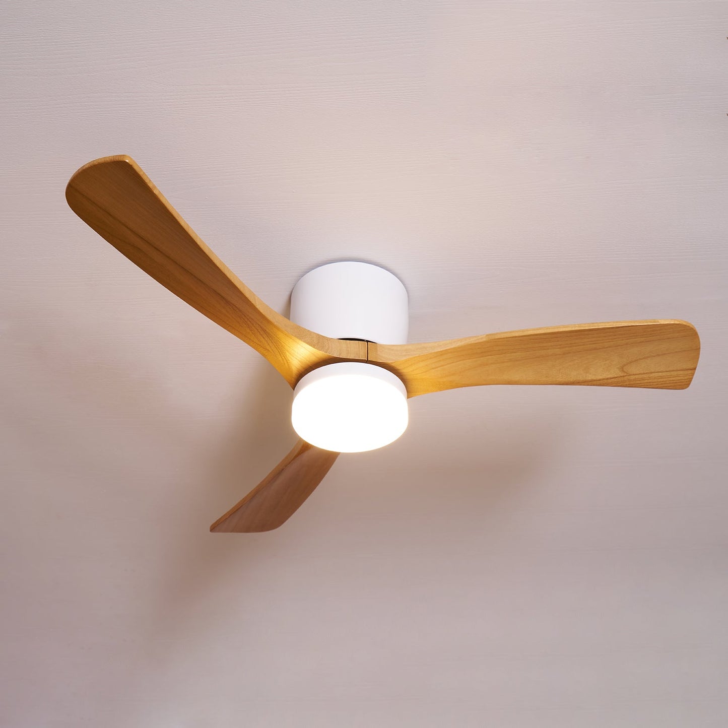 Aura | Wooden LED Ceiling Fan with Light (42” / 48” / 52”)