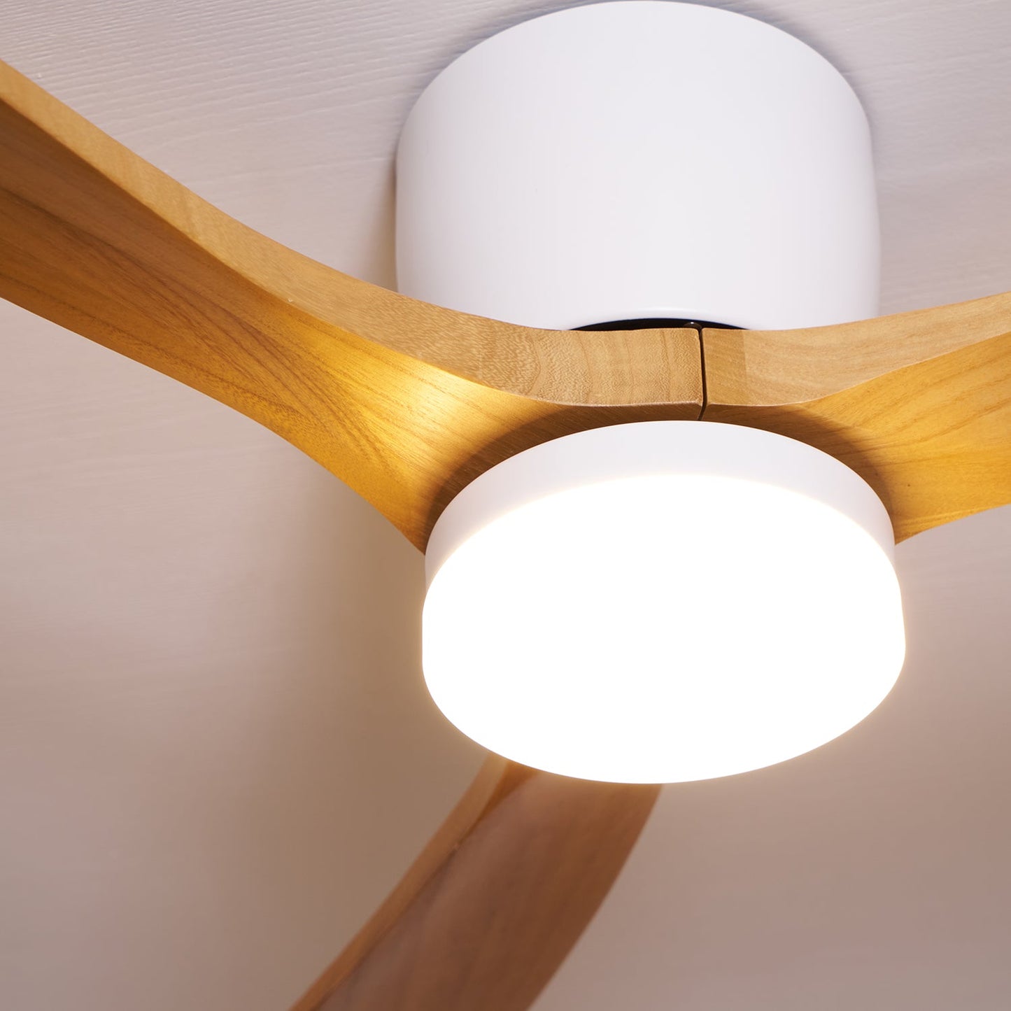 Aura | Wooden LED Ceiling Fan with Light (42” / 48” / 52”)
