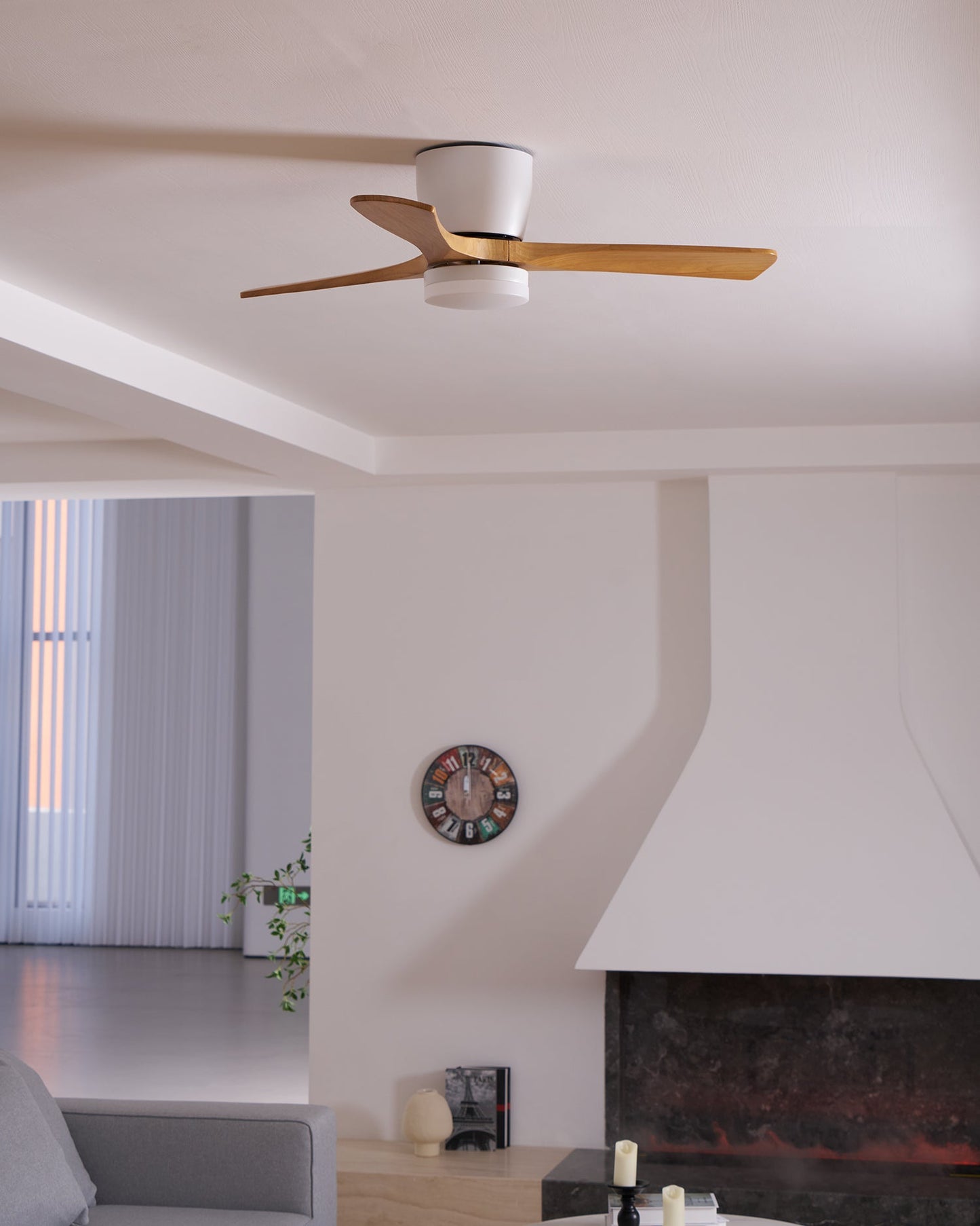 Aura | Wooden LED Ceiling Fan with Light (42” / 48” / 52”)