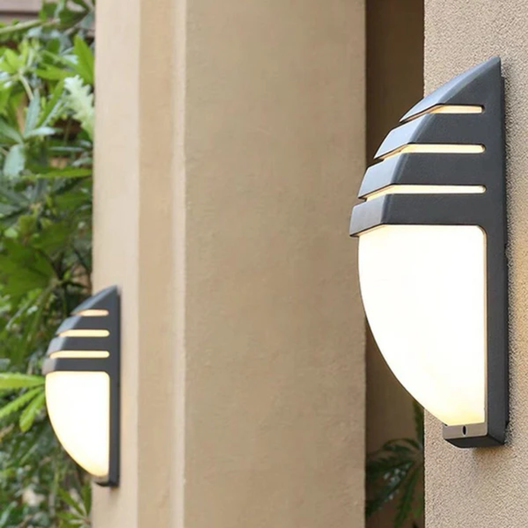 Nathaniel | Outdoor Wall Light LED Motion Sensor - Security Lantern for Garden Patio and Entryway