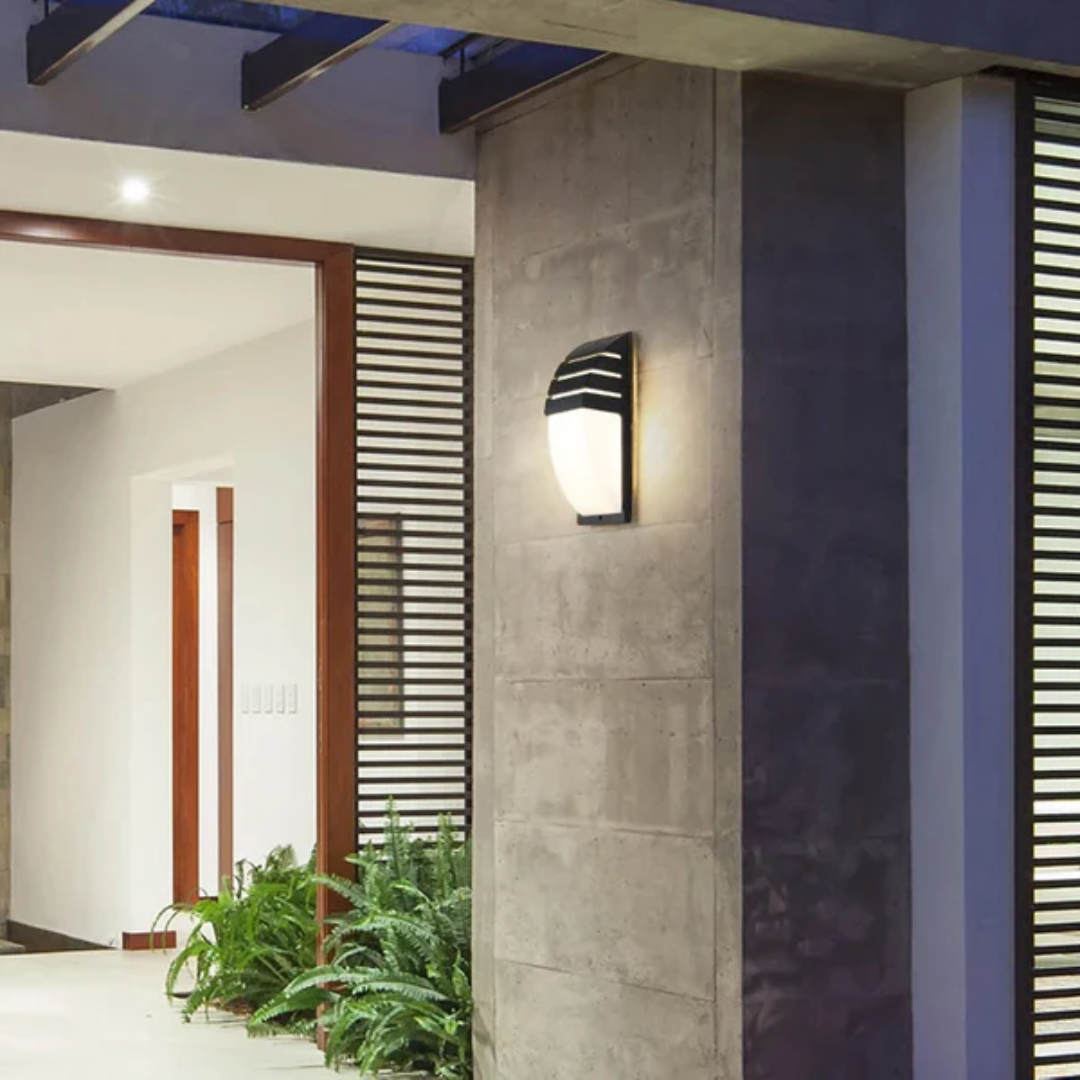 Nathaniel | Outdoor Wall Light LED Motion Sensor - Security Lantern for Garden Patio and Entryway