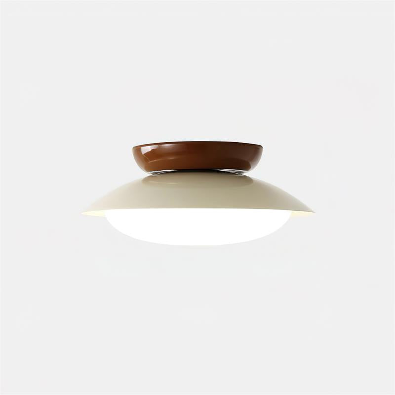 Pablo | LED Retro Ceiling Light, Green & Warm Brown