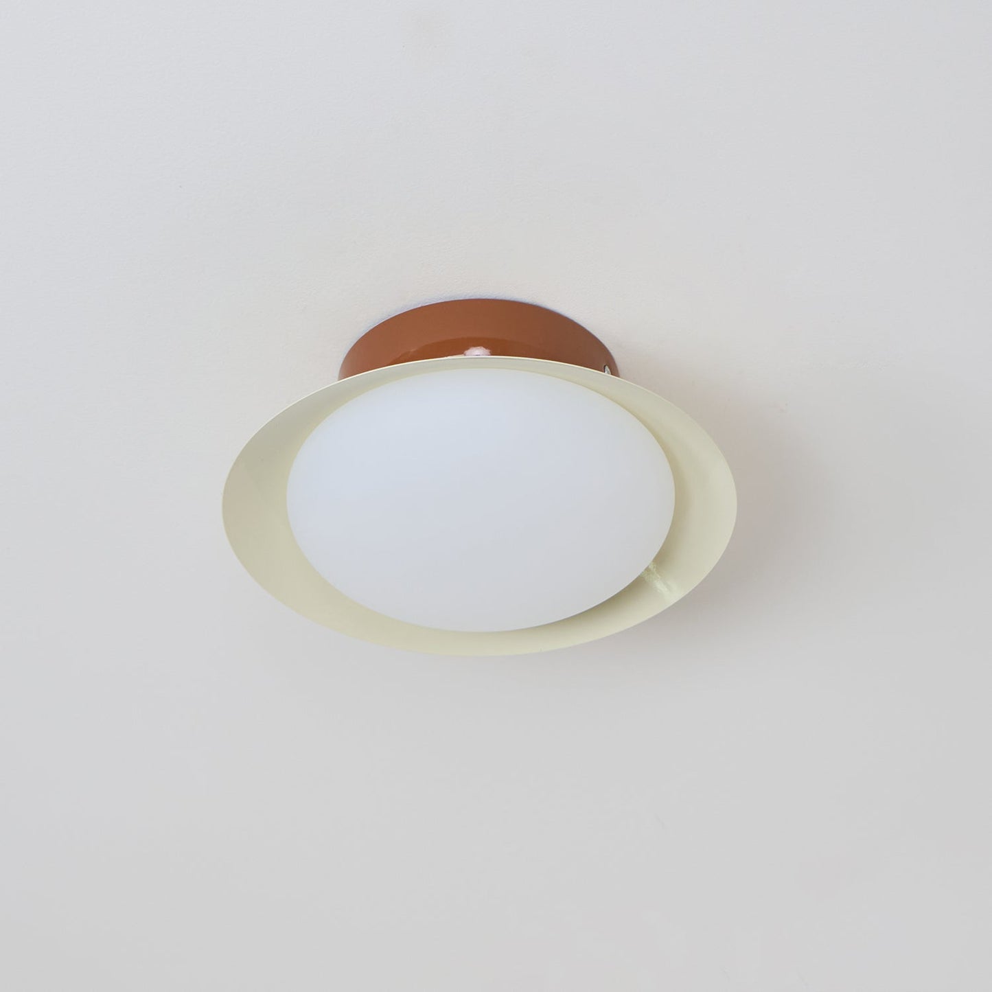 Pablo | LED Retro Ceiling Light, Green & Warm Brown