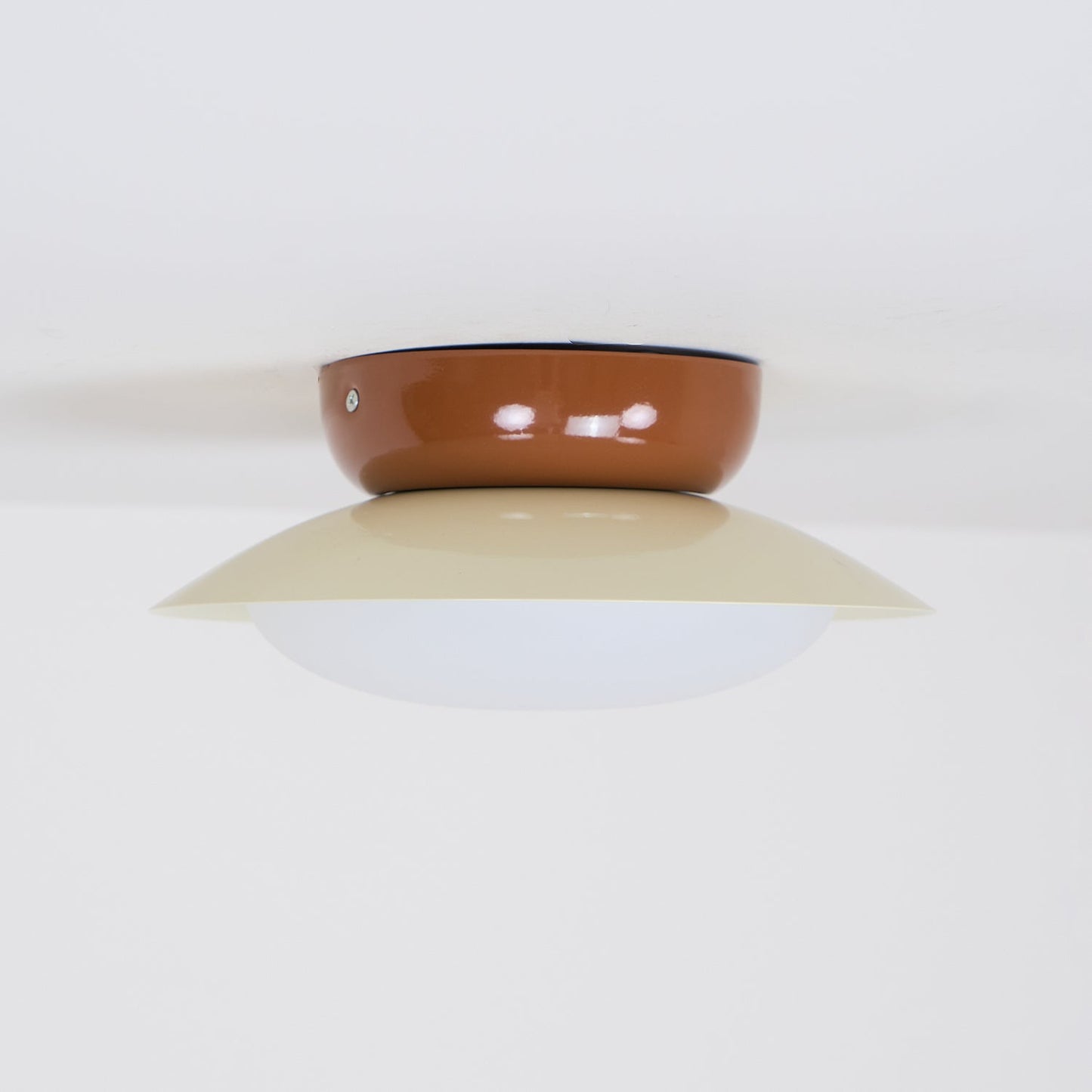 Pablo | LED Retro Ceiling Light, Green & Warm Brown