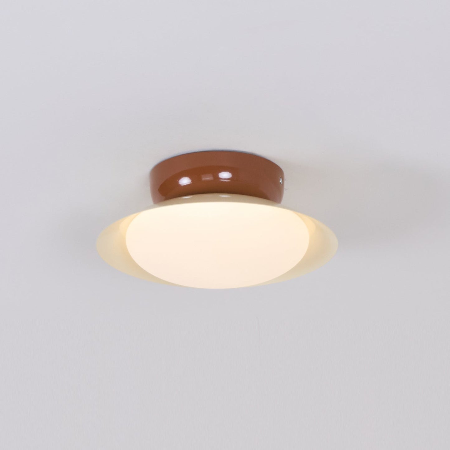 Pablo | LED Retro Ceiling Light, Green & Warm Brown