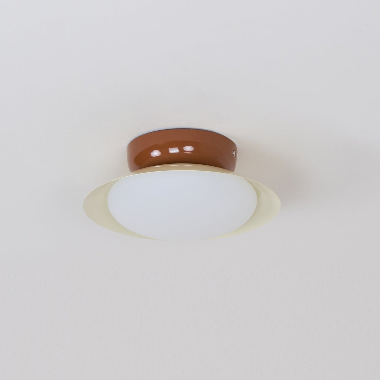 Pablo | LED Retro Ceiling Light, Green & Warm Brown