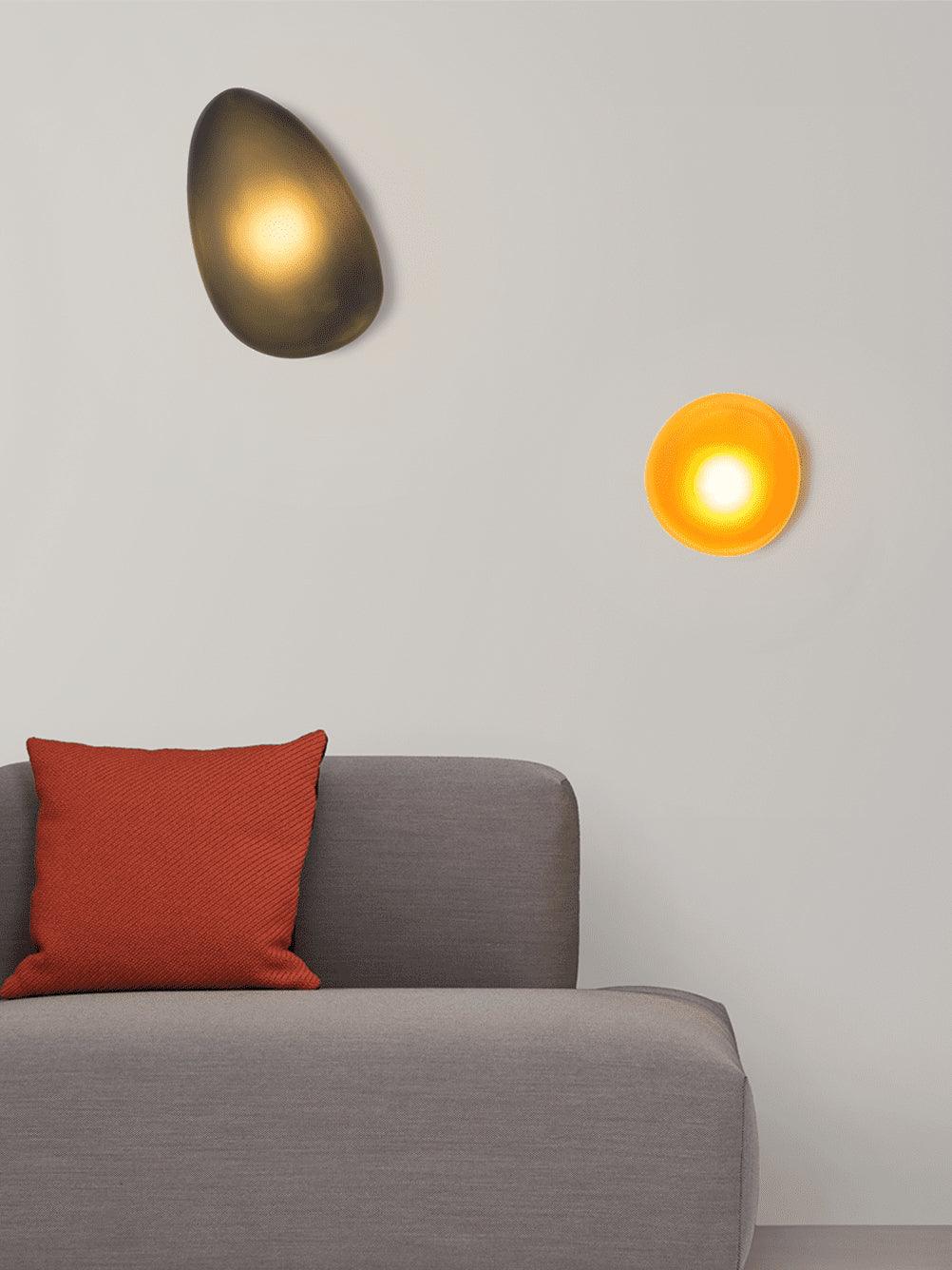 Asher | Wall Lamp Bubble Glass Light for Hallway or Office