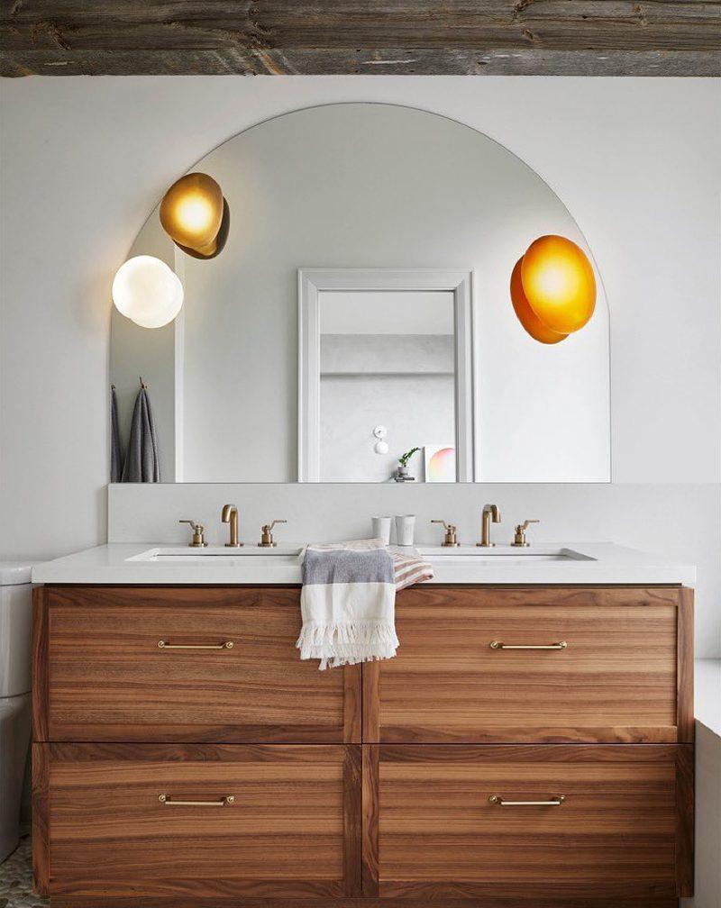 Asher | Wall Lamp Bubble Glass Light for Hallway or Office