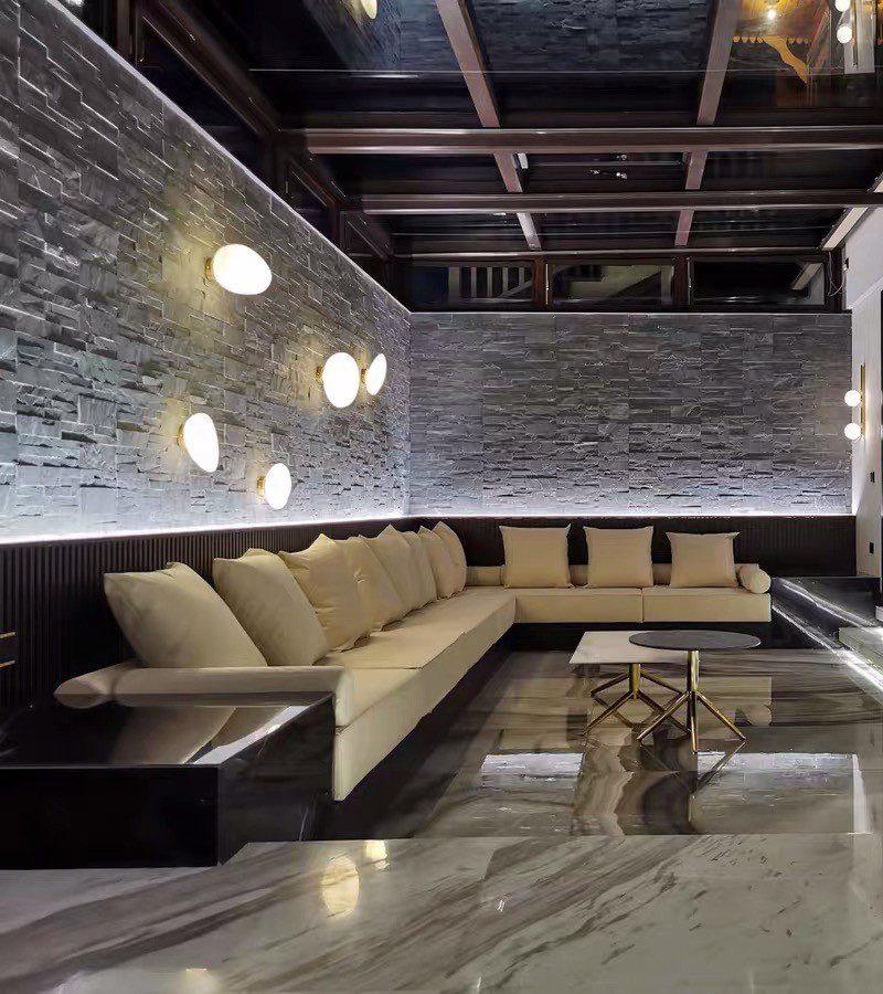 Asher | Wall Lamp Bubble Glass Light for Hallway or Office