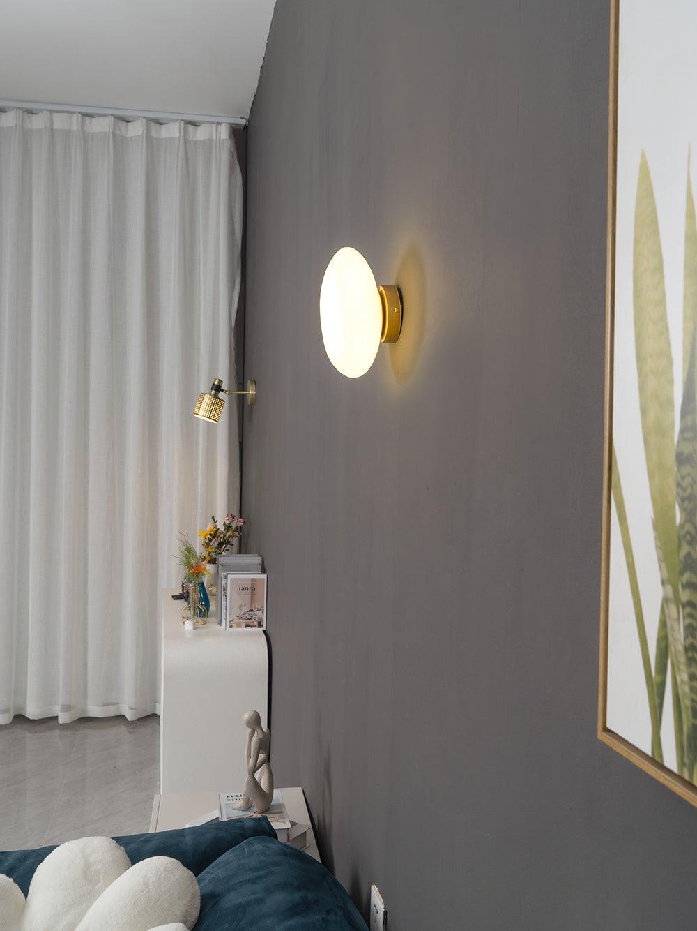 Asher | Wall Lamp Bubble Glass Light for Hallway or Office