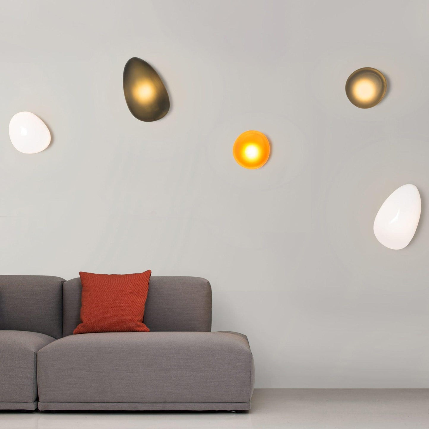 Asher | Wall Lamp Bubble Glass Light for Hallway or Office