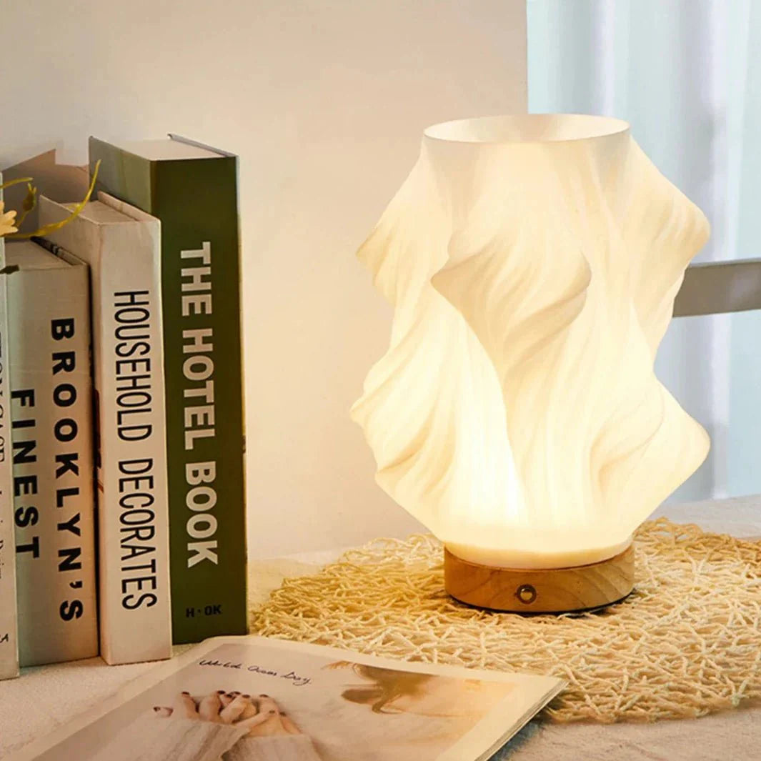 Wavecrest | Sculptural LED Dimmable Table Lamp