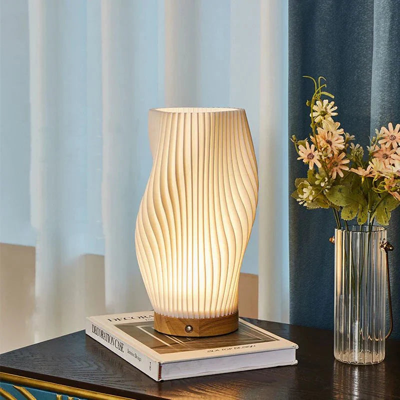 Wavecrest | Sculptural LED Dimmable Table Lamp
