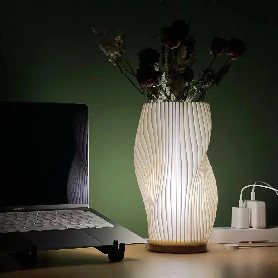 Wavecrest | Sculptural LED Dimmable Table Lamp