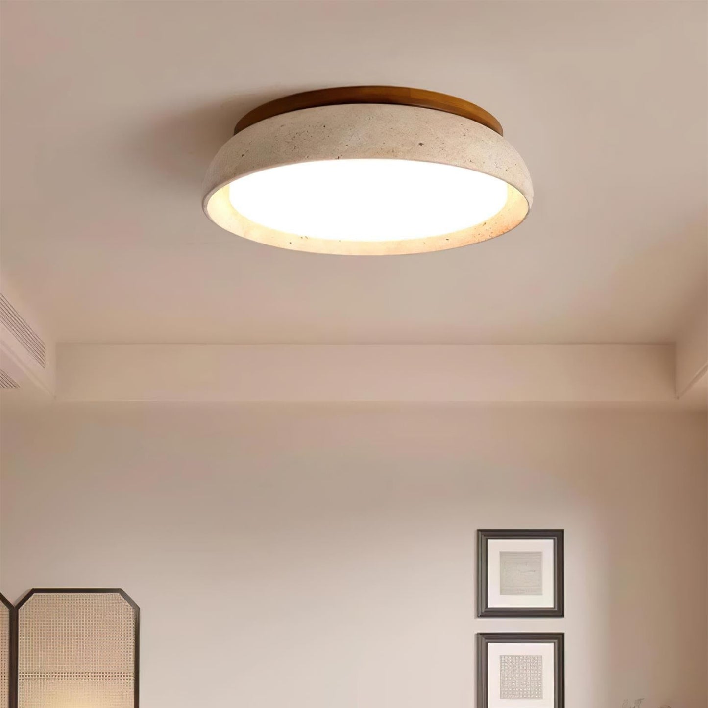 Kiro | Indoor Ceiling Light - Natural Stone
