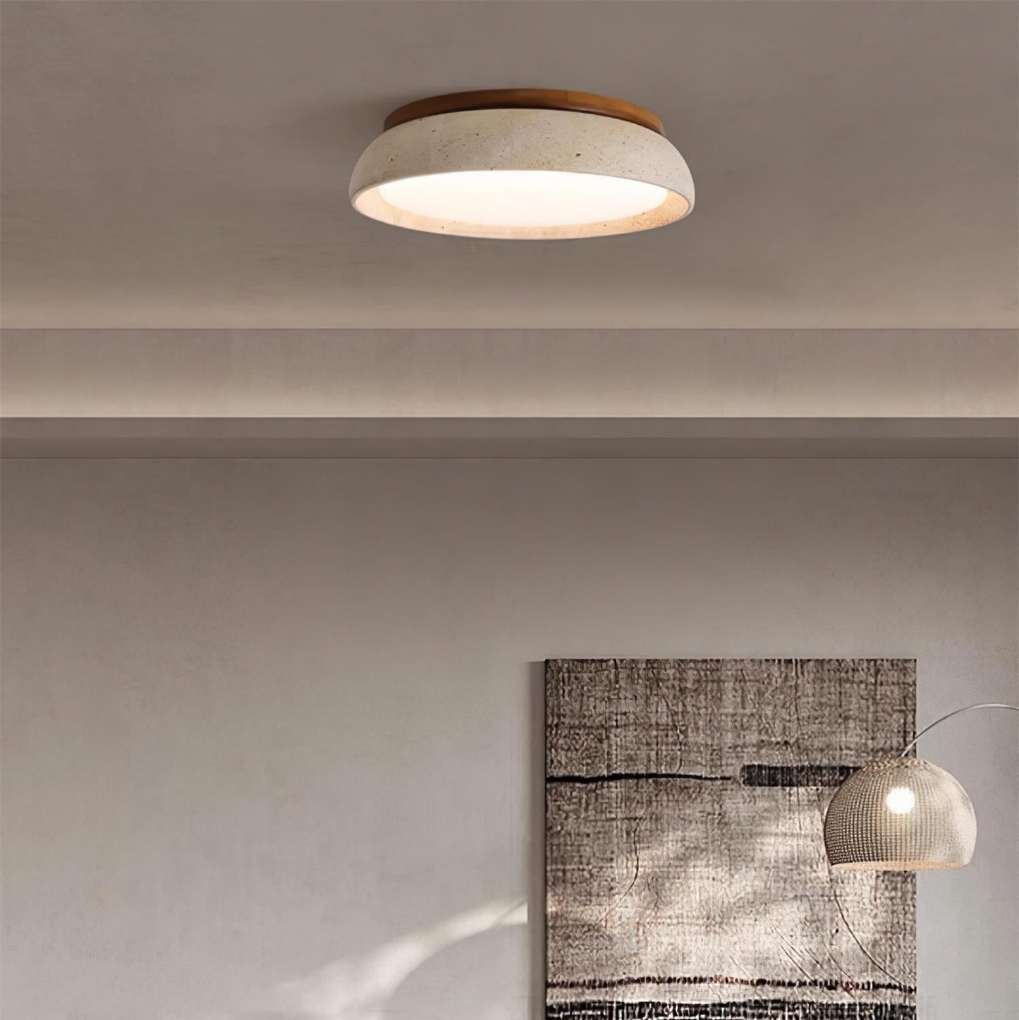 Kiro | Indoor Ceiling Light - Natural Stone
