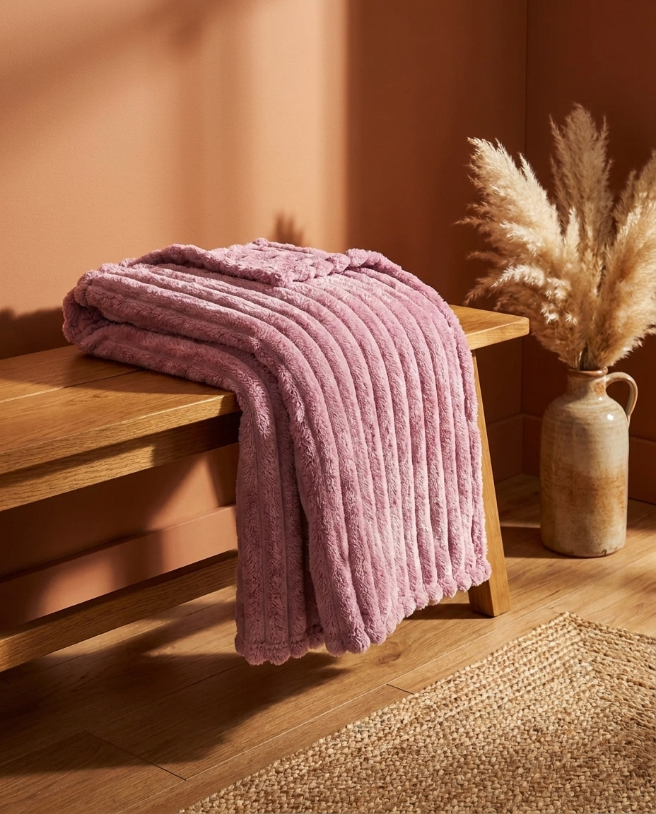 Soft Plush Fleece Blanket for Bed and Couch