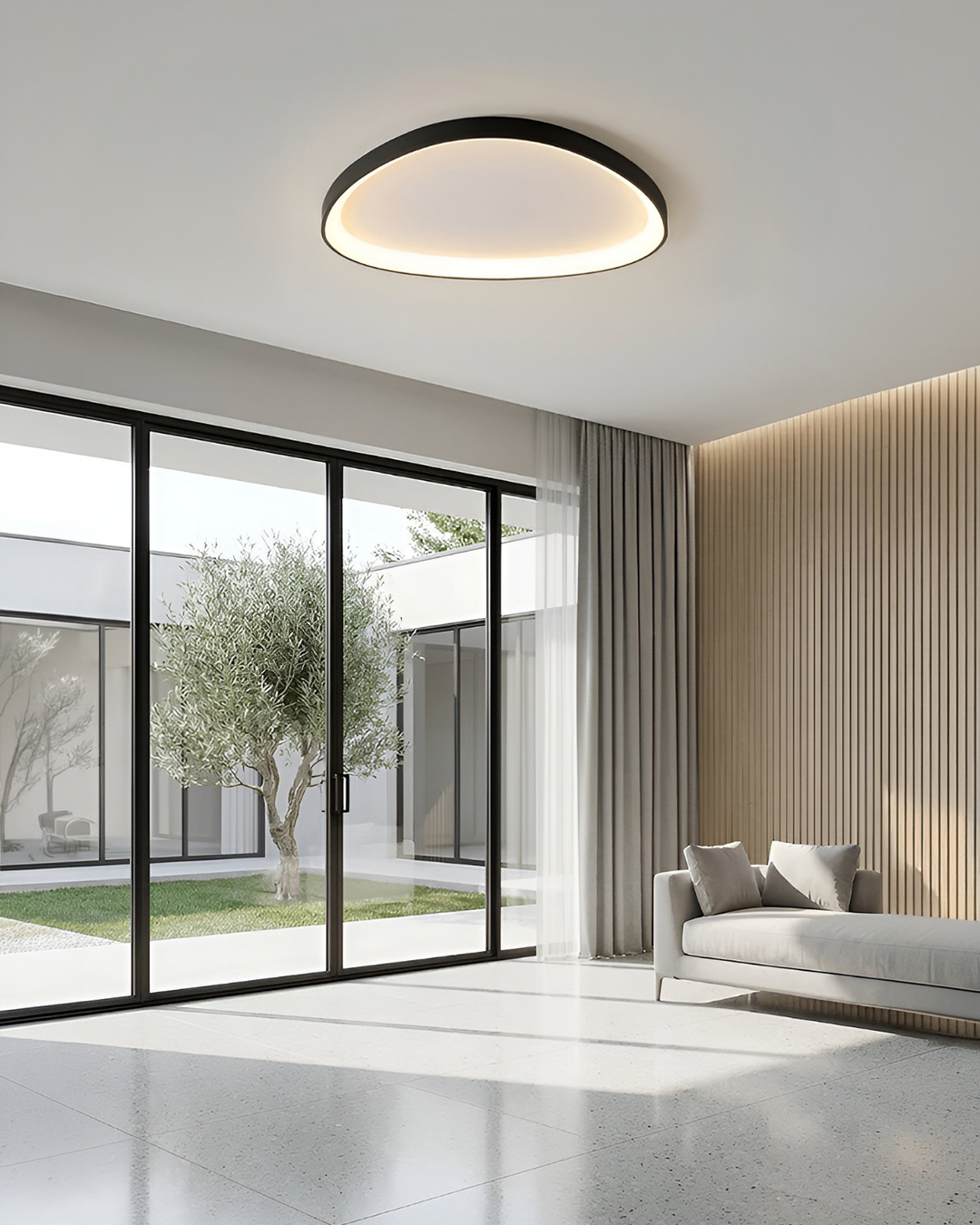 Isabelle | Minimalist Flush Mount Ceiling Light Indoor LED Fixture