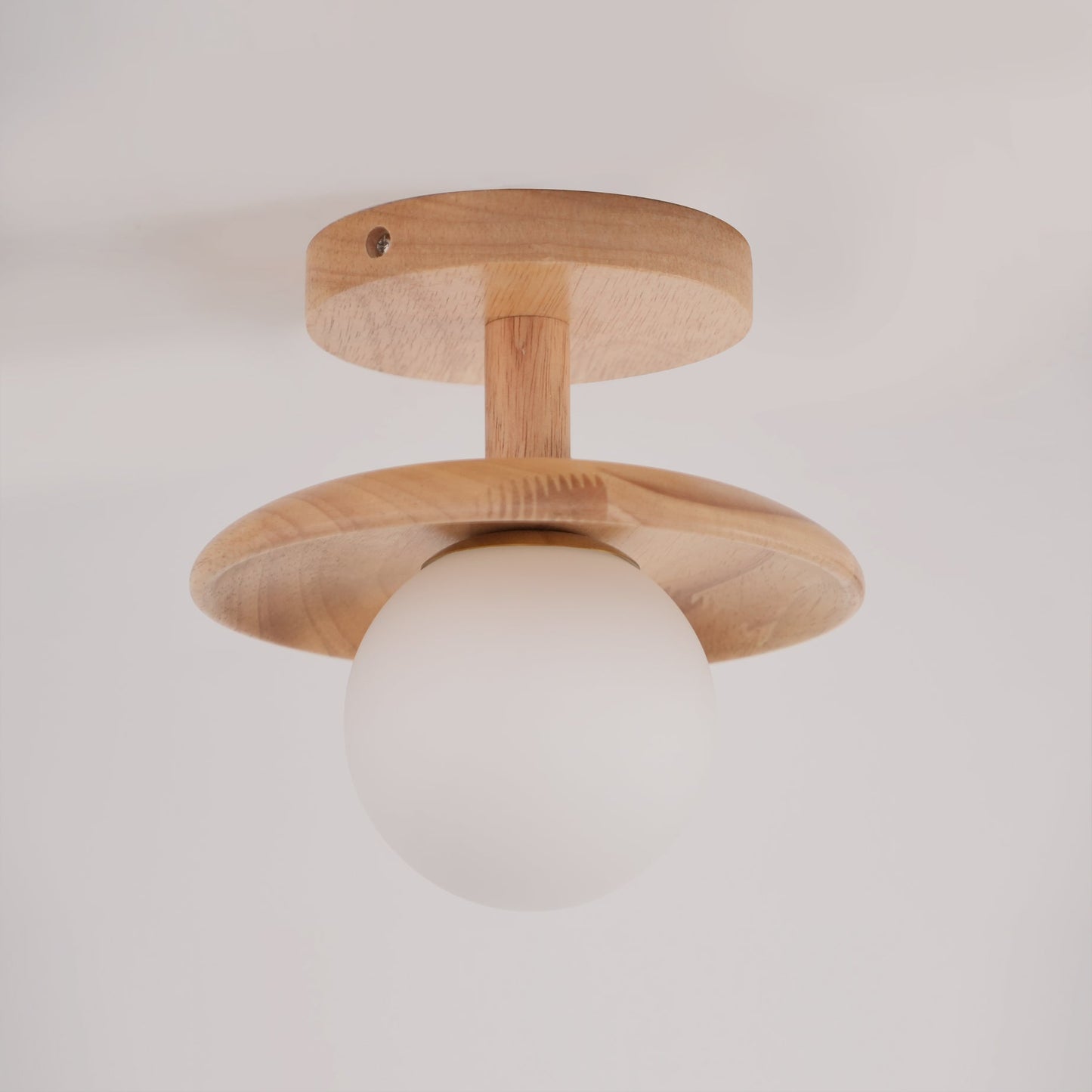 Glivon | Ash Wood Ceiling Light Flush Mount Entryway