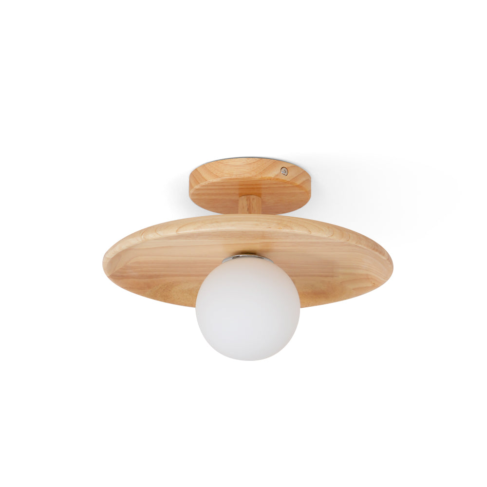 Glivon | Ash Wood Ceiling Light Flush Mount Entryway