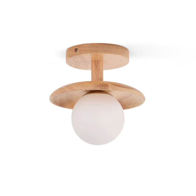Glivon | Ash Wood Ceiling Light Flush Mount Entryway