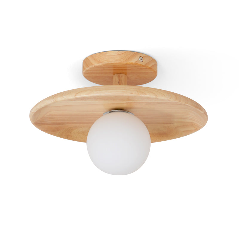 Glivon | Ash Wood Ceiling Light Flush Mount Entryway