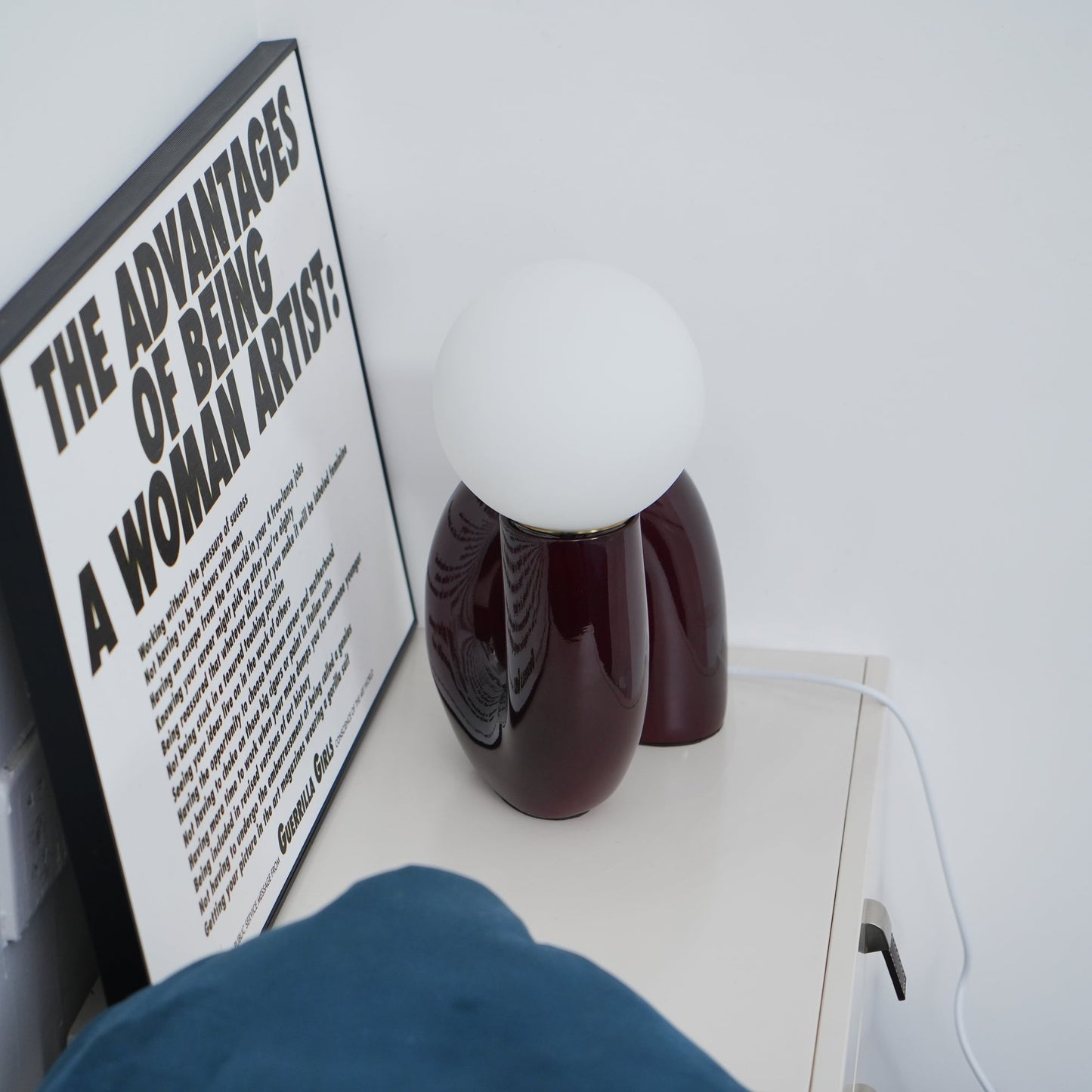 Sola | Decorative Spiral Glass Resin Table Reading Lamp for Bedroom