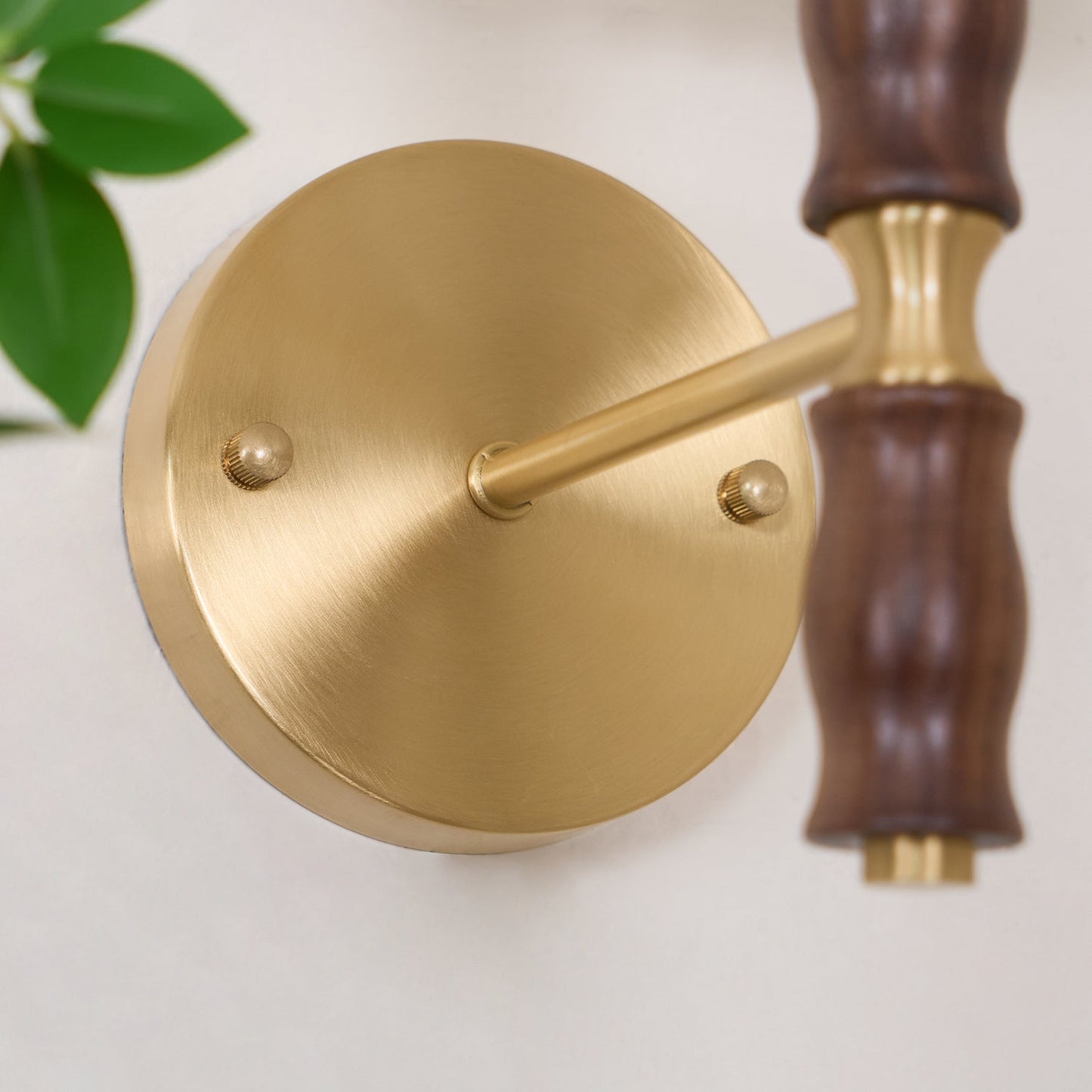 Selene | Wall Sconce Walnut Wood Pleated Shade Bedroom Bedside Light