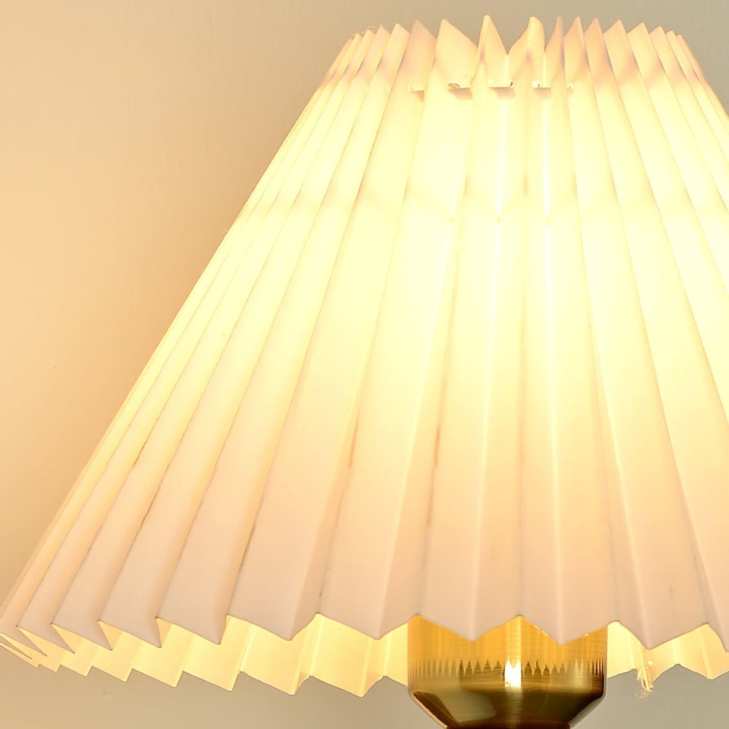 Selene | Wall Sconce Walnut Wood Pleated Shade Bedroom Bedside Light