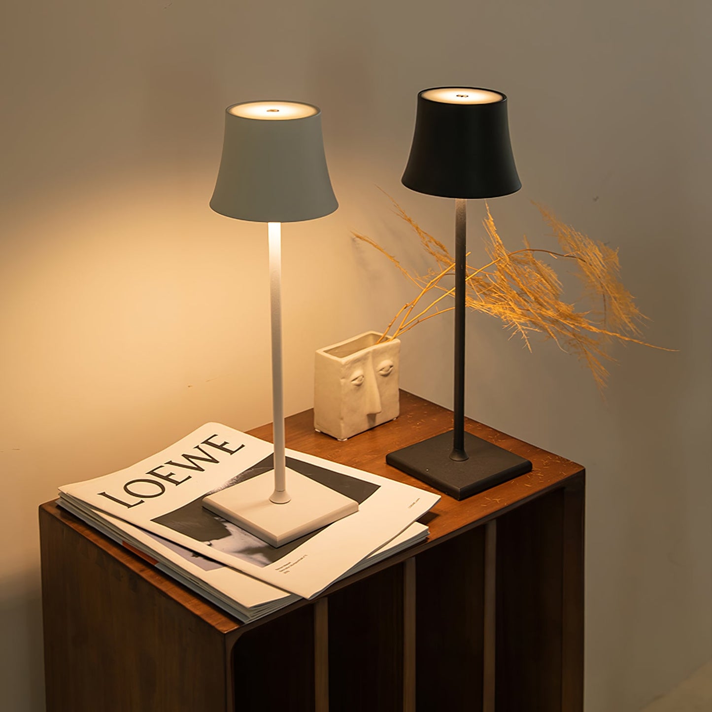 Veya | Dimmable USB Rechargeable Cordless LED Touch Table Lamp