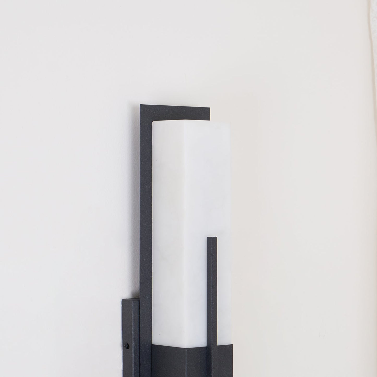Thalor | Alabaster Contemporary LED Outdoor Wall Light