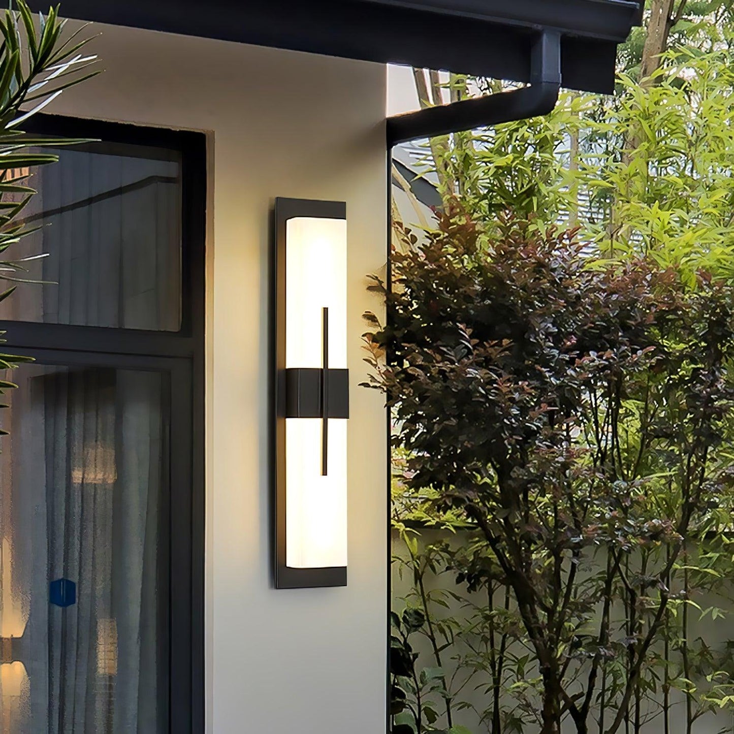 Thalor | Alabaster Contemporary LED Outdoor Wall Light