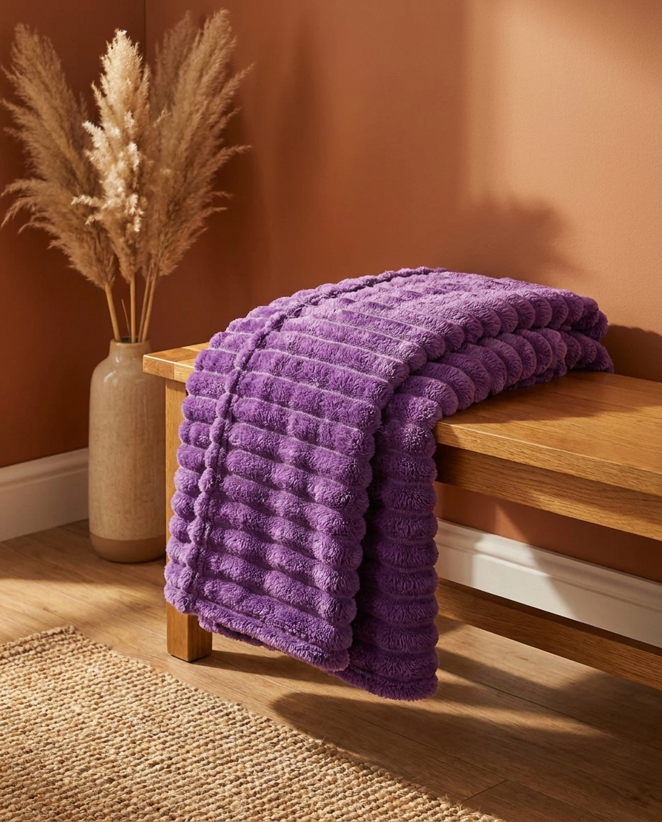 Soft Plush Fleece Blanket for Bed and Couch