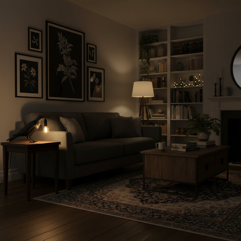 Marcellus | Bird Sculpture Resin Decorative Living Room Table Lamp