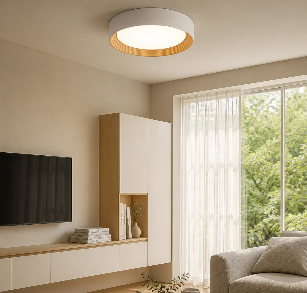 Malcolm | Minimalist LED Ceiling Light Round Flush Mount for Home Lighting