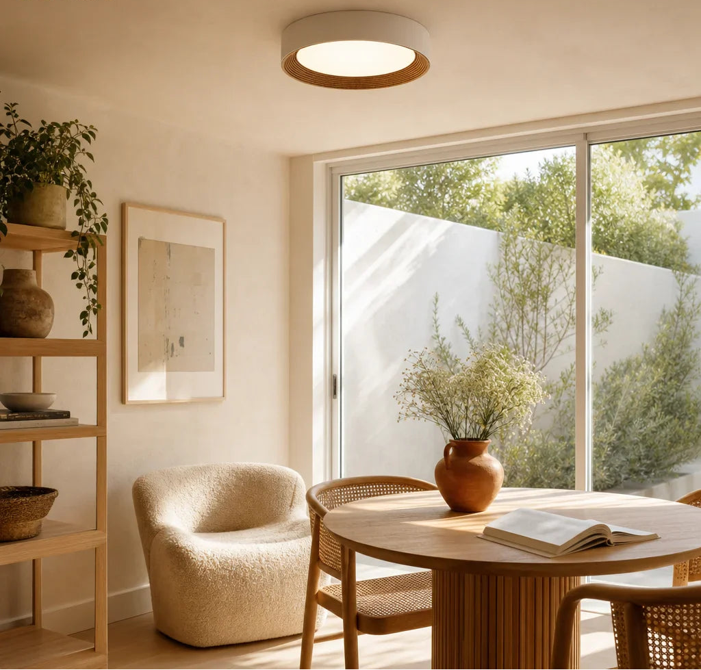 Malcolm | Minimalist LED Ceiling Light Round Flush Mount for Home Lighting