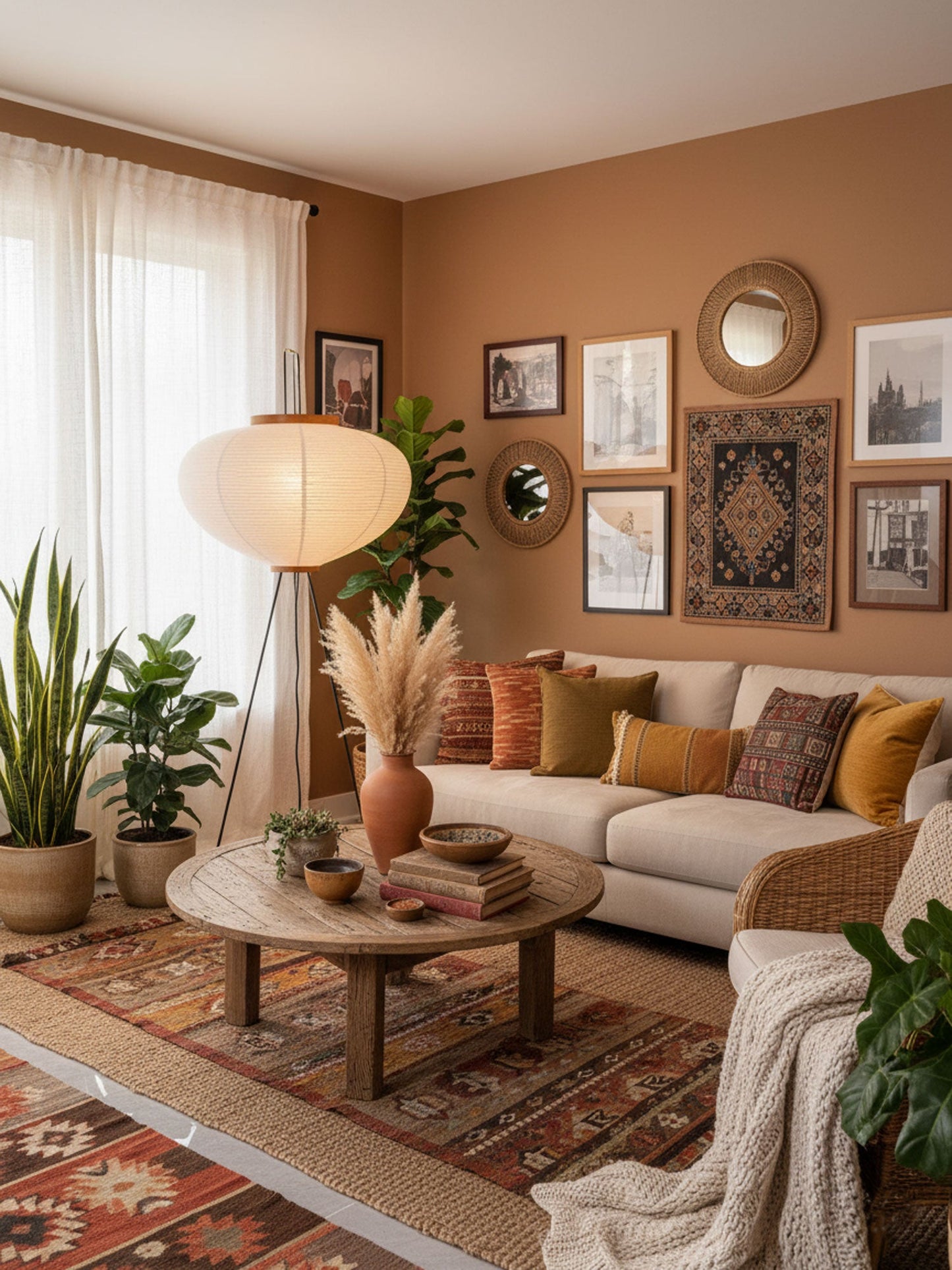 Jaxen | Classic Paper Floor Lamp Lighting for Bedroom or Lounge