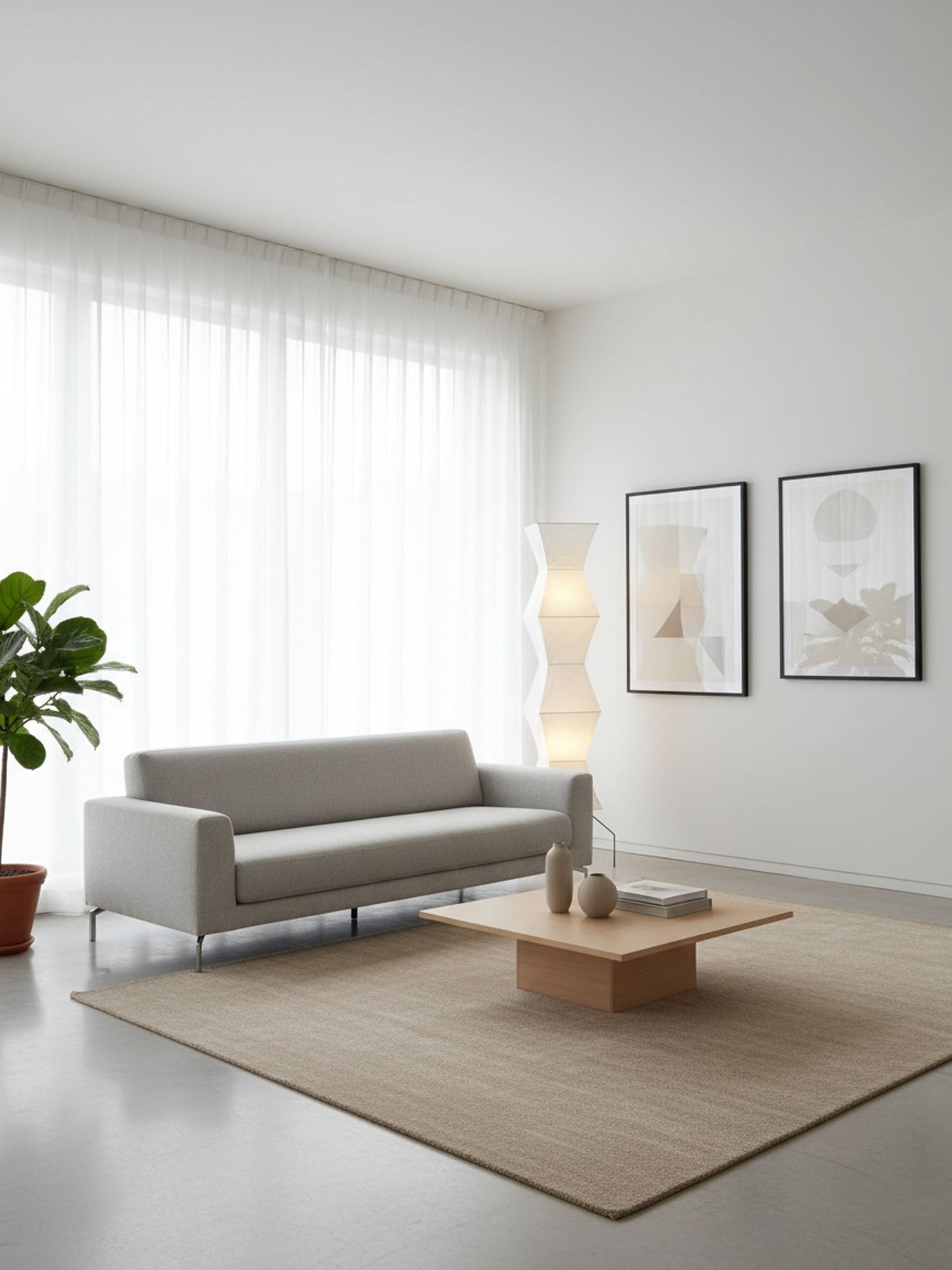 Jaxen | Classic Paper Floor Lamp Lighting for Bedroom or Lounge
