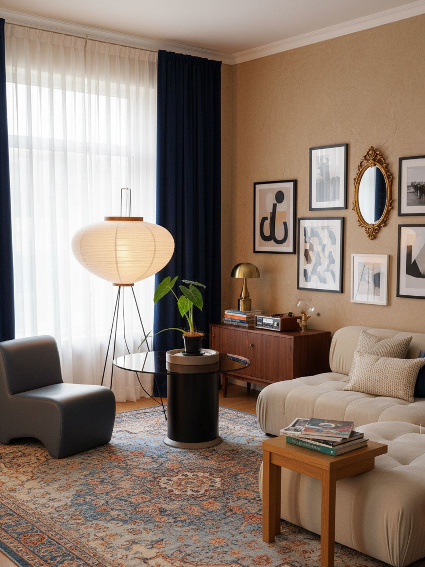 Jaxen | Classic Paper Floor Lamp Lighting for Bedroom or Lounge