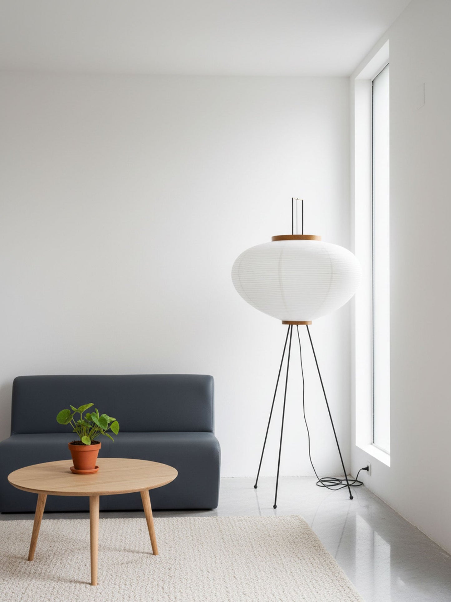 Jaxen | Classic Paper Floor Lamp Lighting for Bedroom or Lounge