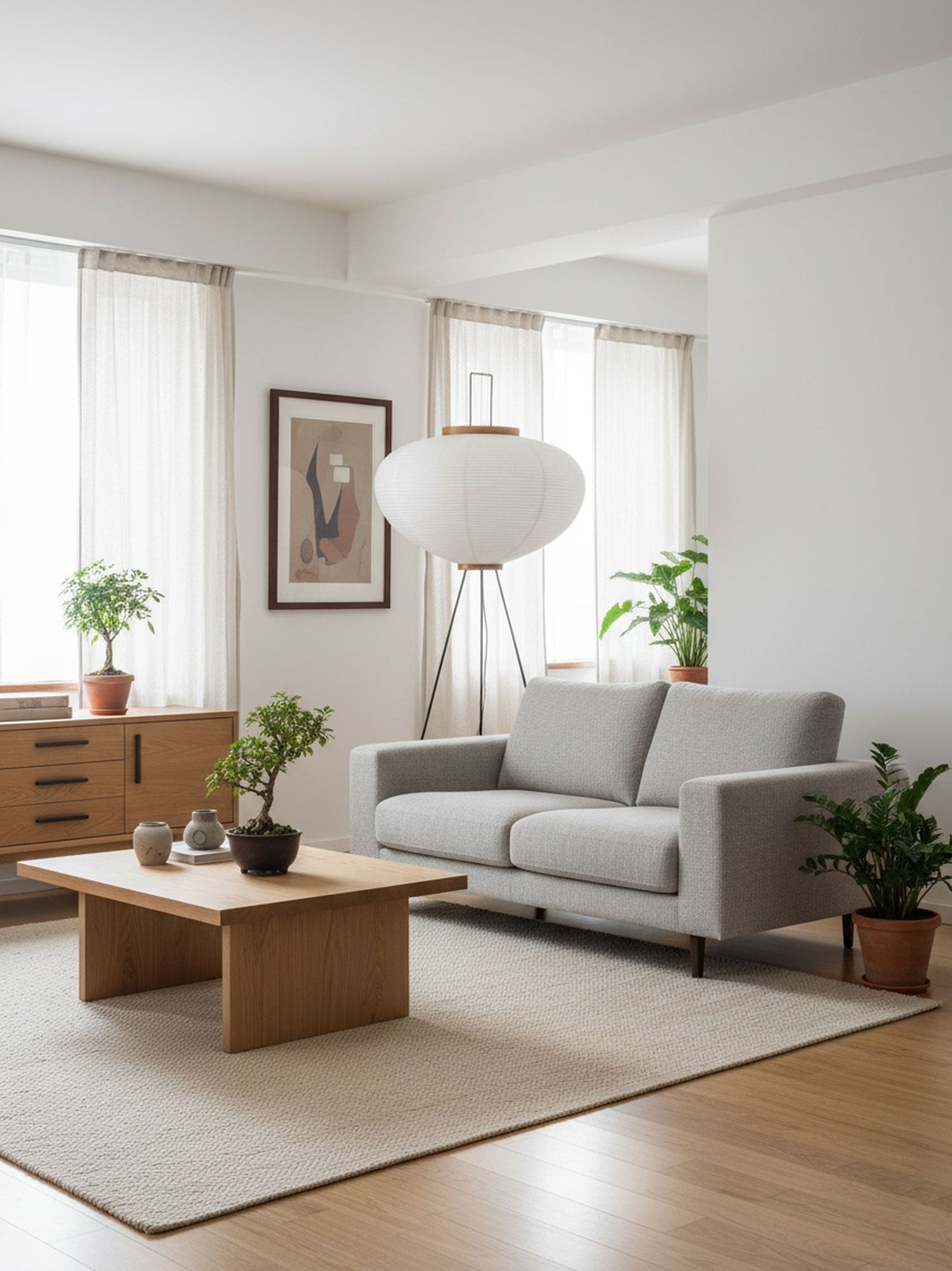 Jaxen | Classic Paper Floor Lamp Lighting for Bedroom or Lounge