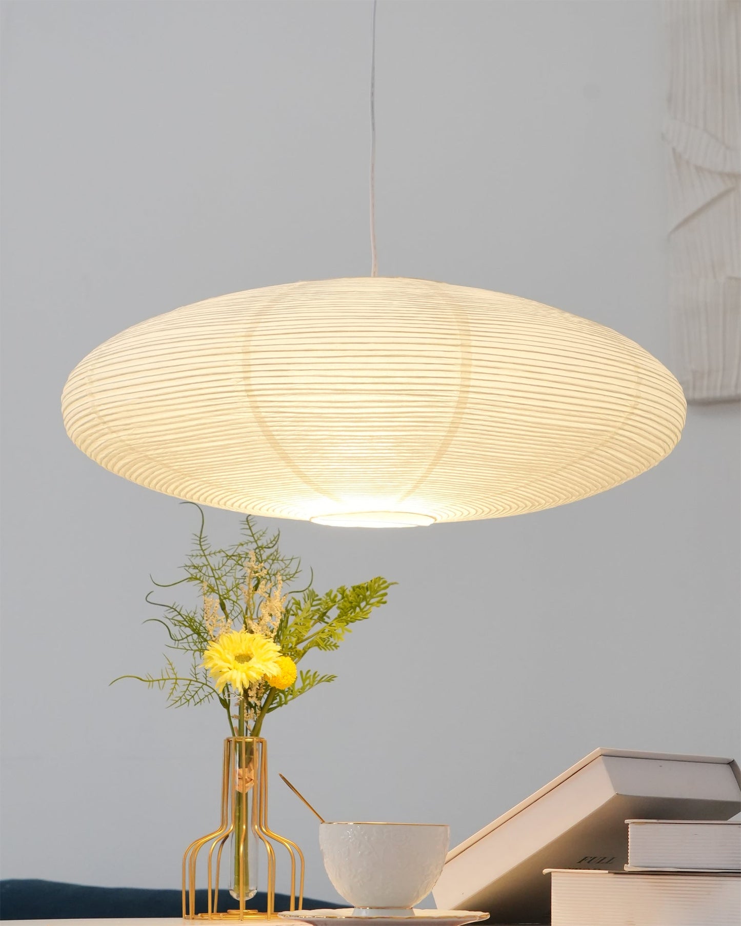 Zephyra | Japanese-Style Handcrafted Pendant Light for Living Room