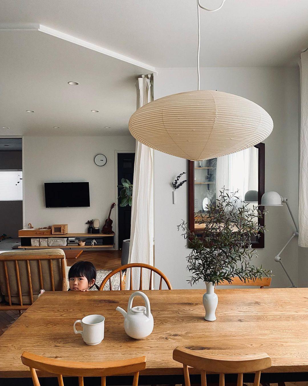 Zephyra | Japanese-Style Handcrafted Pendant Light for Living Room
