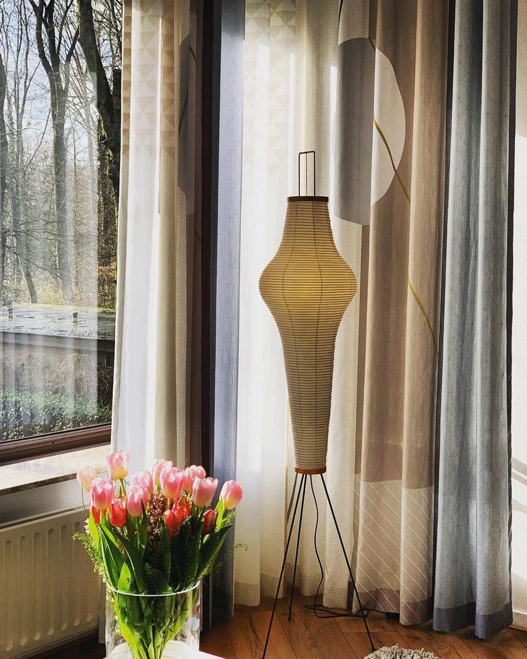 Jaxen | Classic Paper Floor Lamp Lighting for Bedroom or Lounge