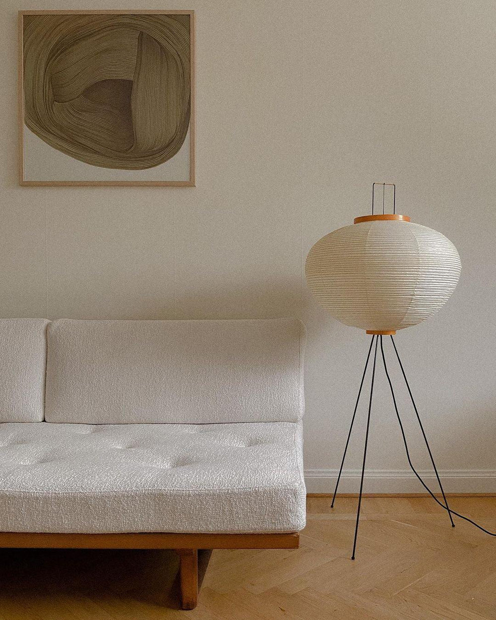 Jaxen | Classic Paper Floor Lamp Lighting for Bedroom or Lounge