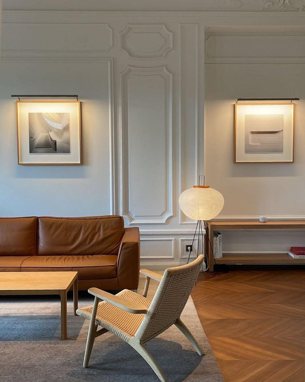 Jaxen | Classic Paper Floor Lamp Lighting for Bedroom or Lounge