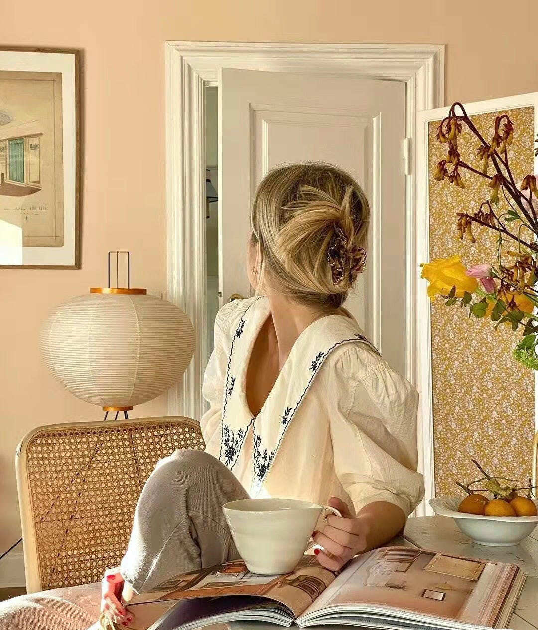 Jaxen | Classic Paper Floor Lamp Lighting for Bedroom or Lounge