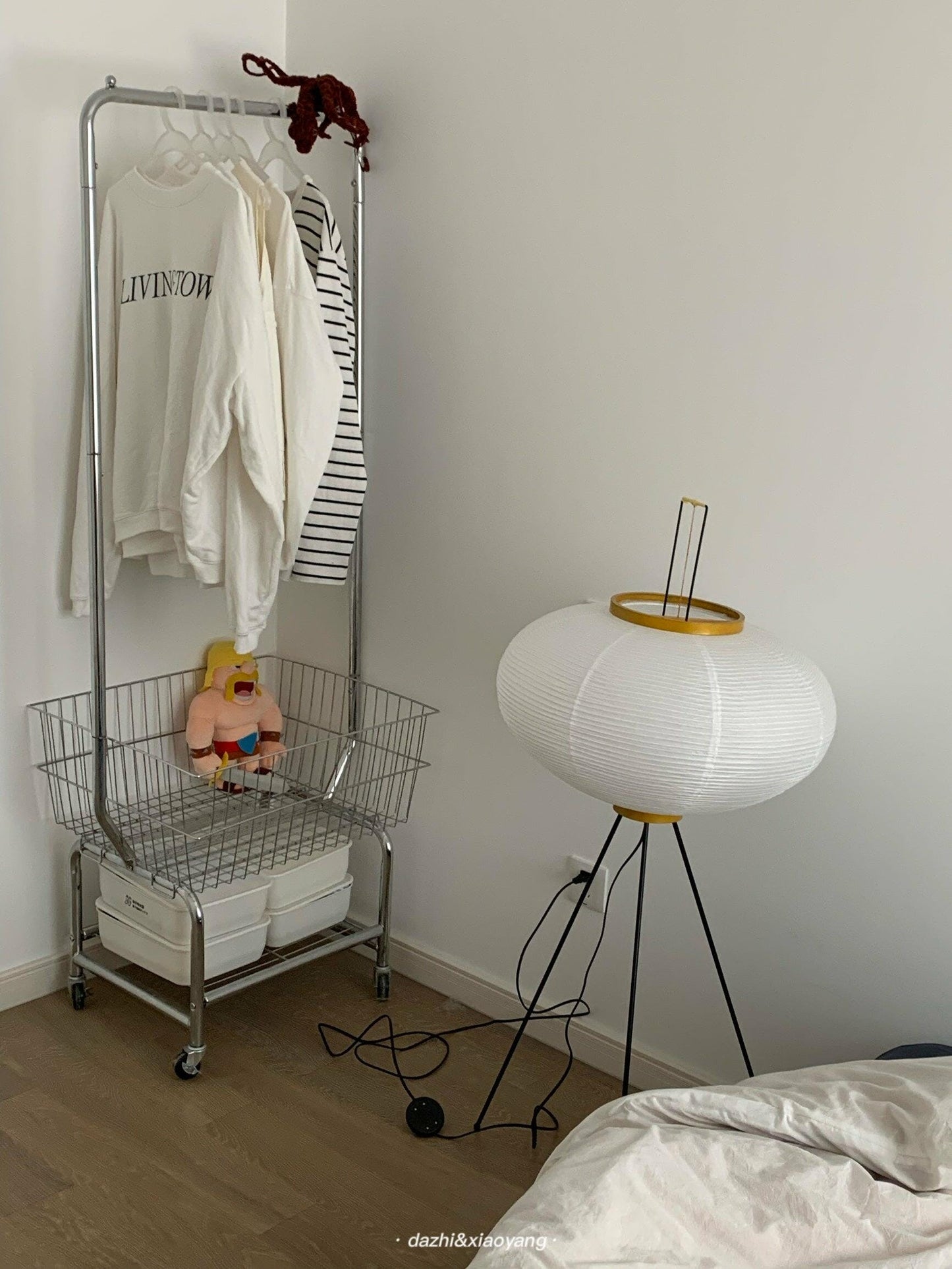 Jaxen | Classic Paper Floor Lamp Lighting for Bedroom or Lounge
